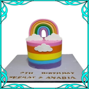 Rainbow Dreams Birthday Cake