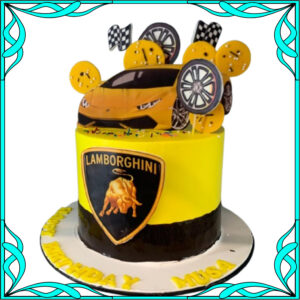 Lamborghini Racing Birthday Cake