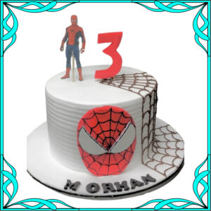 Spider-Man Themed Birthday Cake